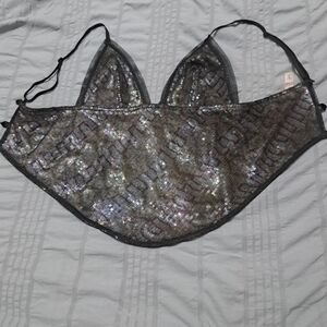 VICTORIA SECRET SEXY MESH SEQUIN TOP